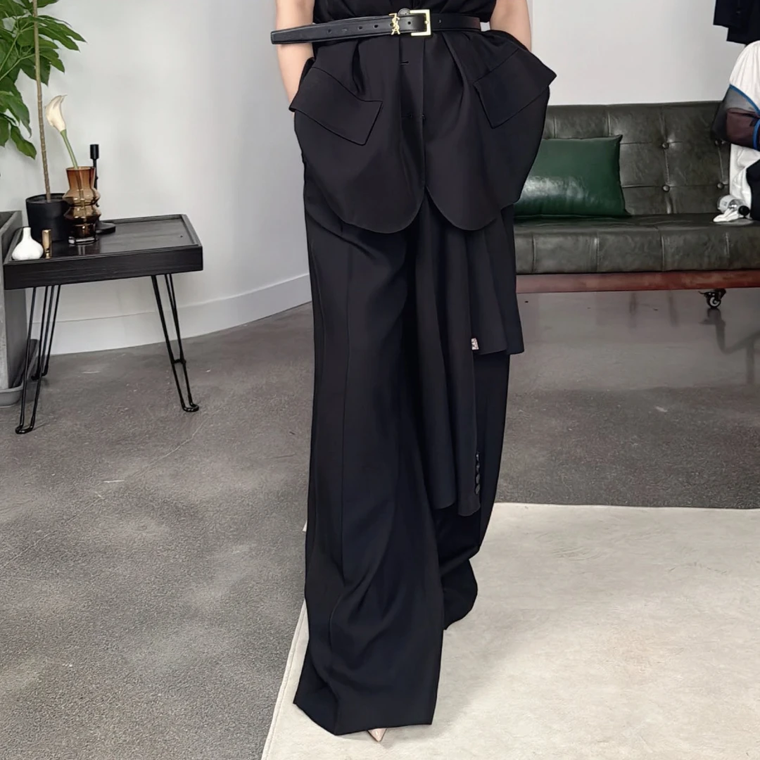 【顾文婷推荐】YOUWEI有尾 醋毛假两件长裤 DT5424304