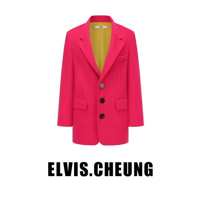 ELVIS.CHEUNG蒋云 羊 绒双面呢单排西装 E2H03015AA