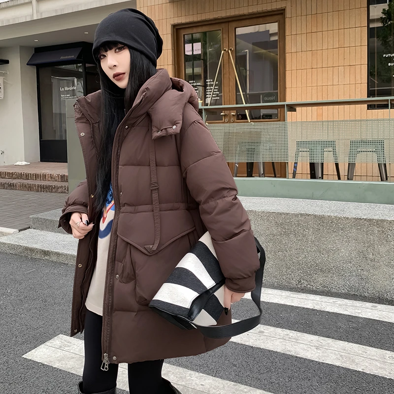 羽绒服女2024新款冬季中长款爆款大码外套加厚保暖宽松显瘦时尚