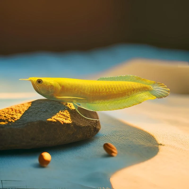 黄化银龙鱼金色观赏鱼热带鱼