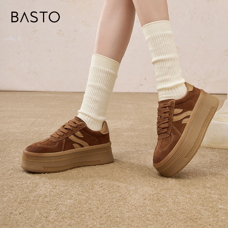 【百思图】厚底德训鞋 女款多色可选 I7535AM5