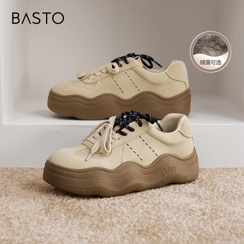 【邱莹莹专享】百思图2025春季新款商场同款德训鞋女休闲鞋BG137AM5