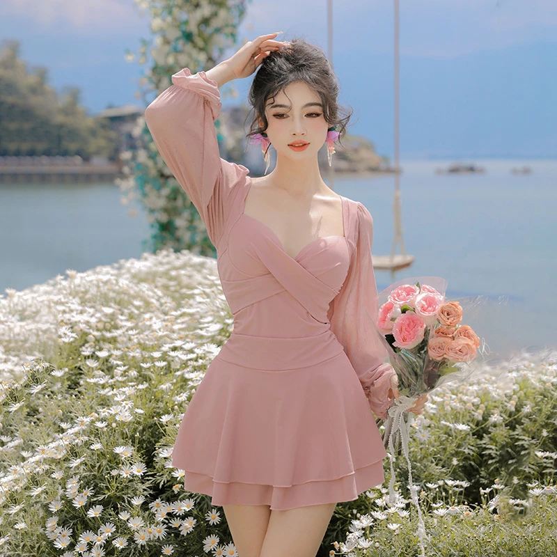 Nazal惊鸿 简约性感大码泳衣女胖mm200斤遮肚修身显瘦度假防晒
