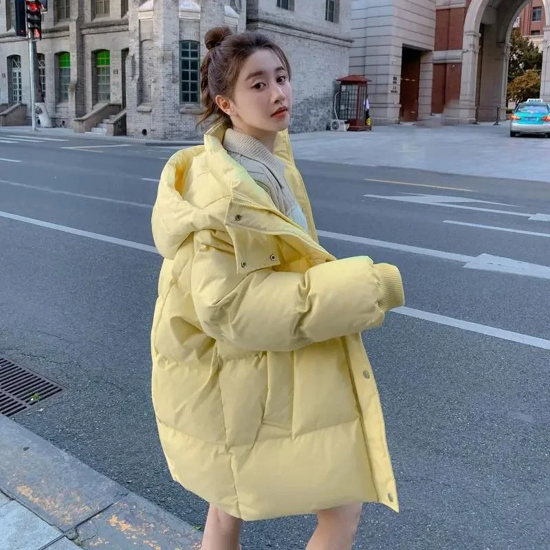 波司断码韩版中长款羽服女小个子2023冬季新款加厚爆款面包服袄外