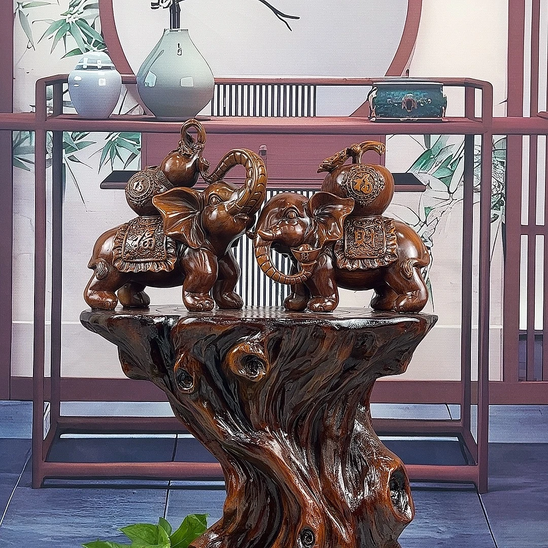 送福送财一对象创意摆件玄关电视柜酒柜办公室收银台摆件开业送礼