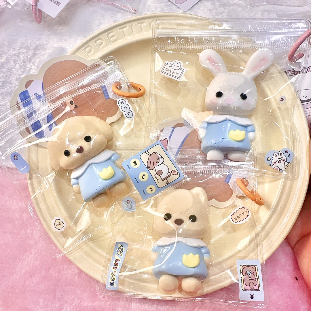 手工硅胶捏捏乐贝儿系列奶油泥超软慢回弹解压少女玩具