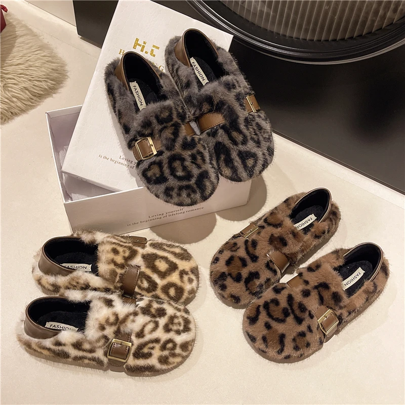 【三哥专属】舒适百搭居家外穿保暖毛毛拖  卡/黑/杏  货号555