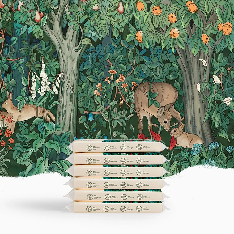 【官方正品】嫚熙E5云柔巾婴儿可用40抽随身装柔纸巾保湿乳霜纸便