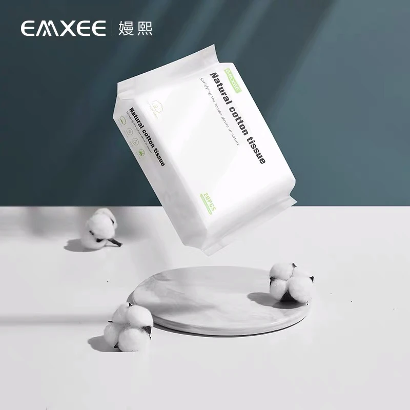 【达人福利】嫚熙婴儿棉柔巾宝宝擦脸洗屁可用干湿两用非湿巾20抽*5
