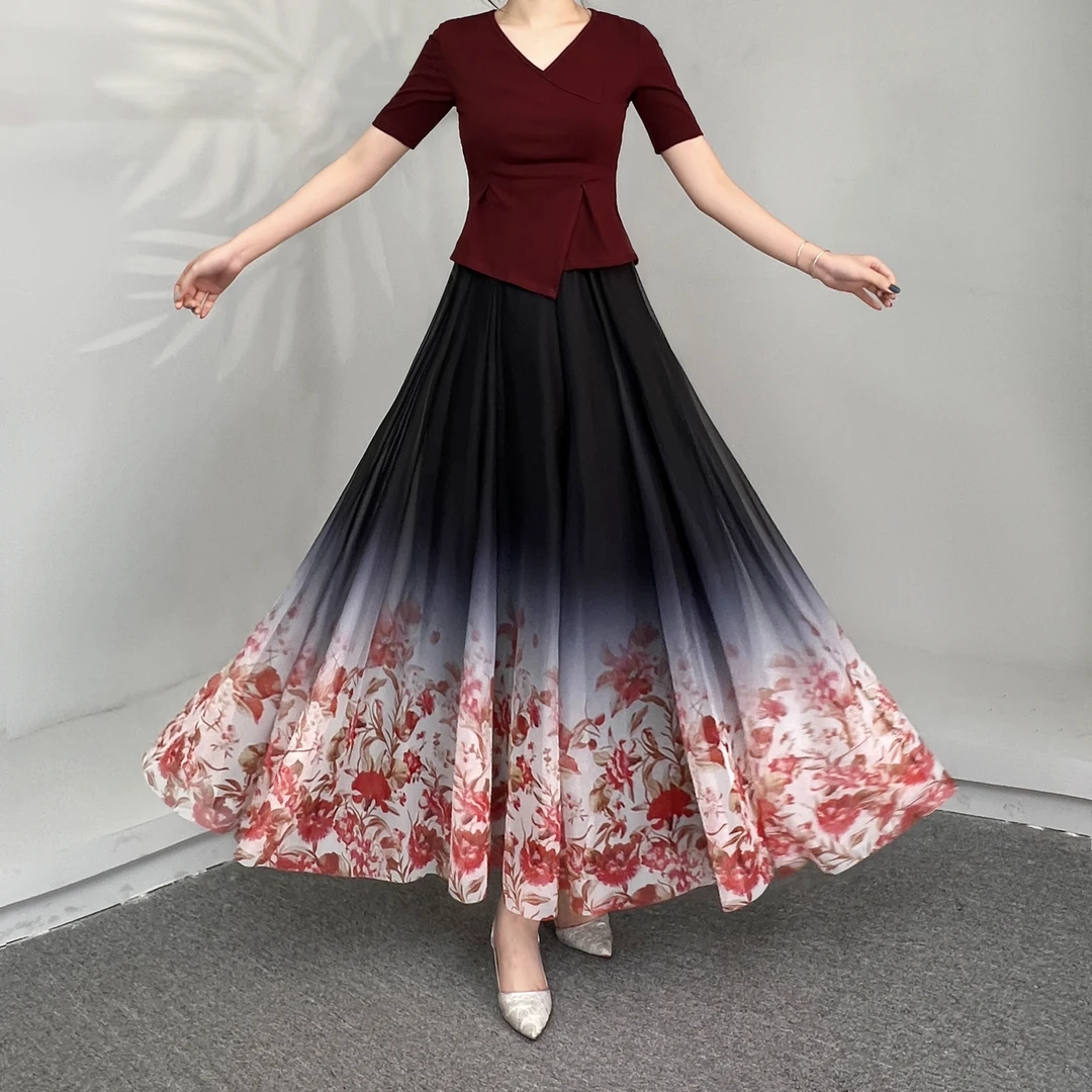 【秋季新款】2024定位纱女装高腰显瘦松紧腰半身裙网纱高品质