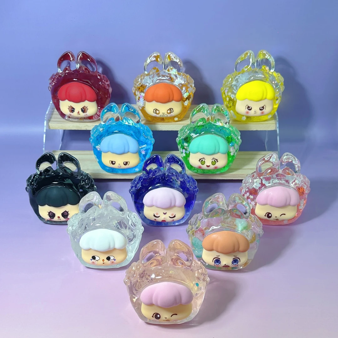 {复制单}梦梦兔爆闪干花流沙巨无霸饰品diy创意摆件九九家直播拆