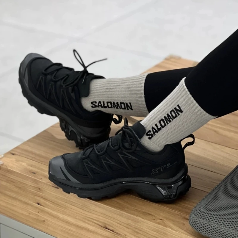 SALOMON/萨洛蒙XT-6 EXPANSE LTR 黑色皮革户外运动跑步鞋 475746