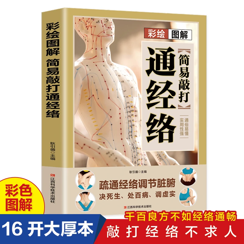 【东方文澜】彩绘图解版简易敲打通经络疏通经络调节脏腑家庭养生