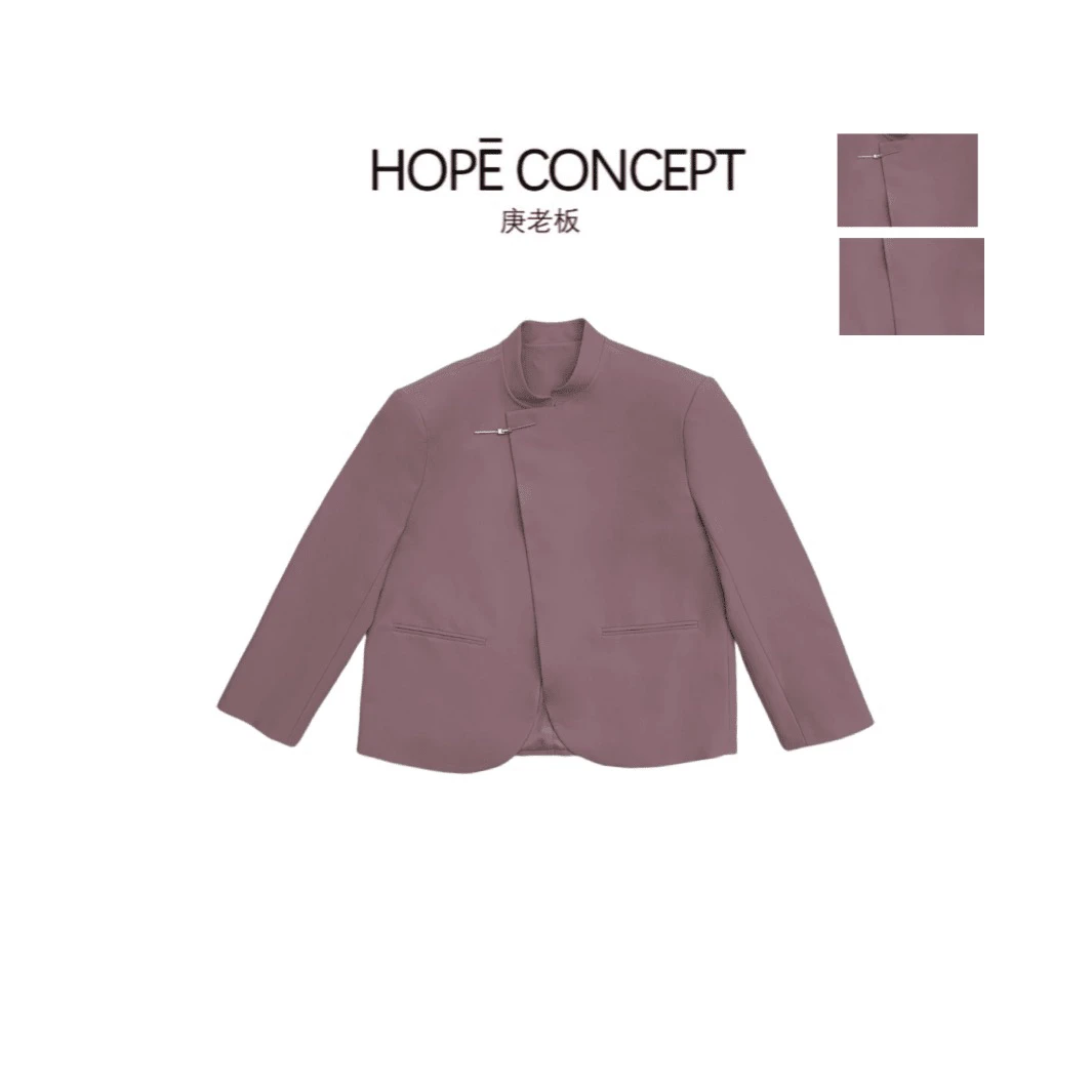 24063#HOPE CONCEPT一眼爱上氛围新中式美学廓形西装外套