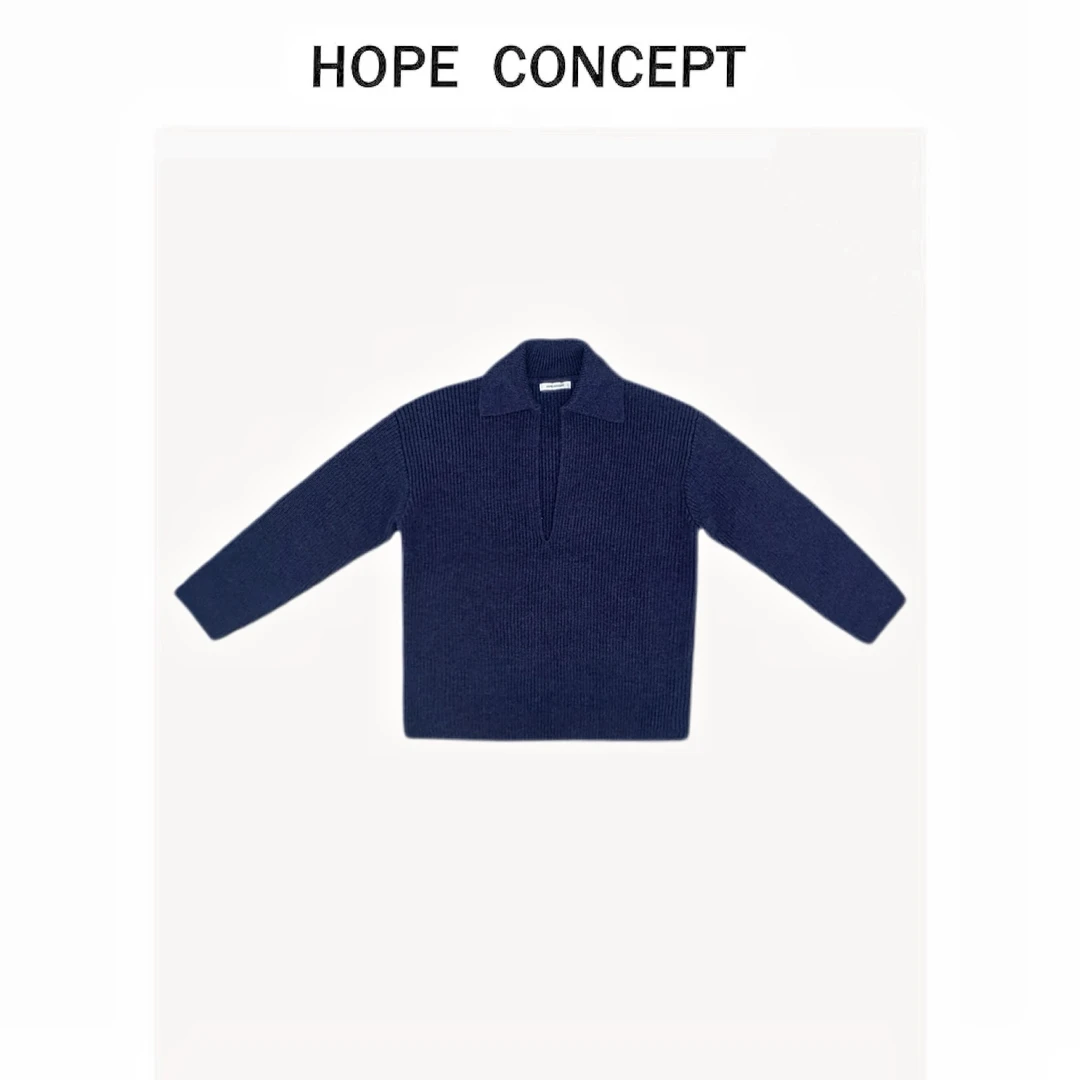 24279#HOPECONCEPT拿捏少年老钱感 极简松弛调性男女同款爱马毛衣