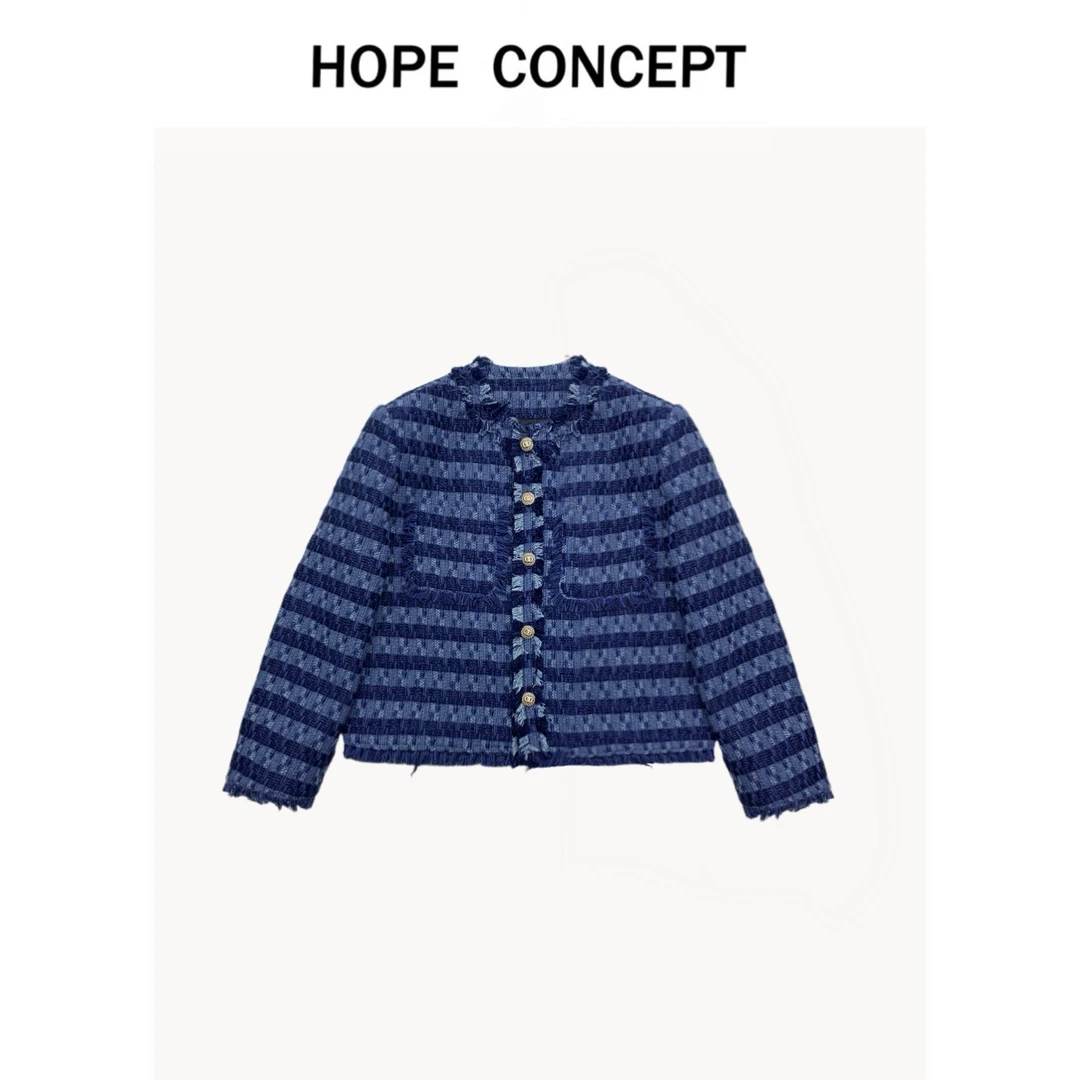 24181# HOPECONCEPT高级感线条小香外套