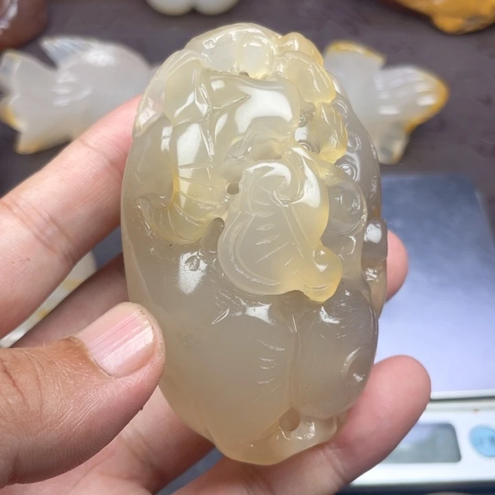 玛瑙/玉髓摆件未镶嵌5*1