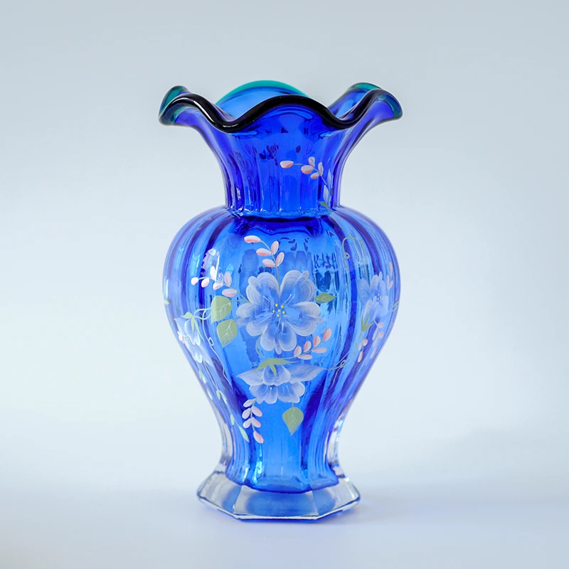 欧式复古手工琉璃厚重花瓶芬顿风格0044花瓶