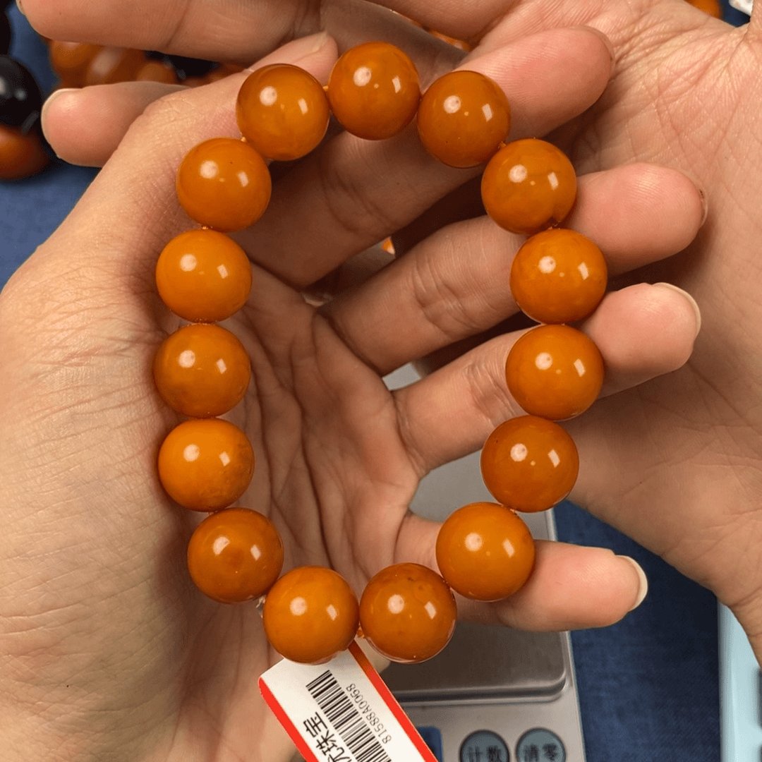 琥珀珠宝奇石未镶嵌手串