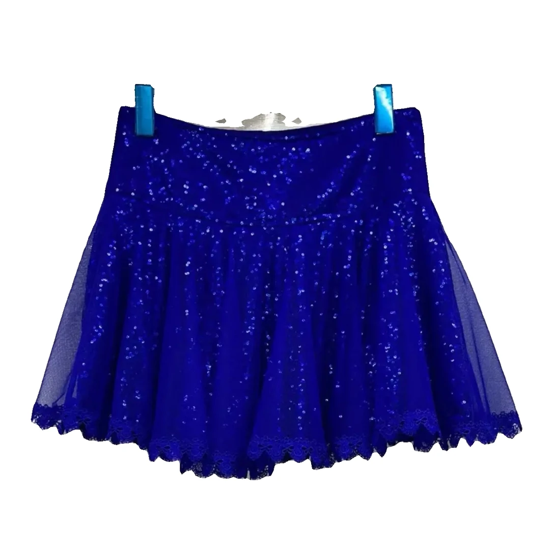 夏季时尚新款三步踩，水兵舞，广场舞，女士半身表演闪闪裙半身裙