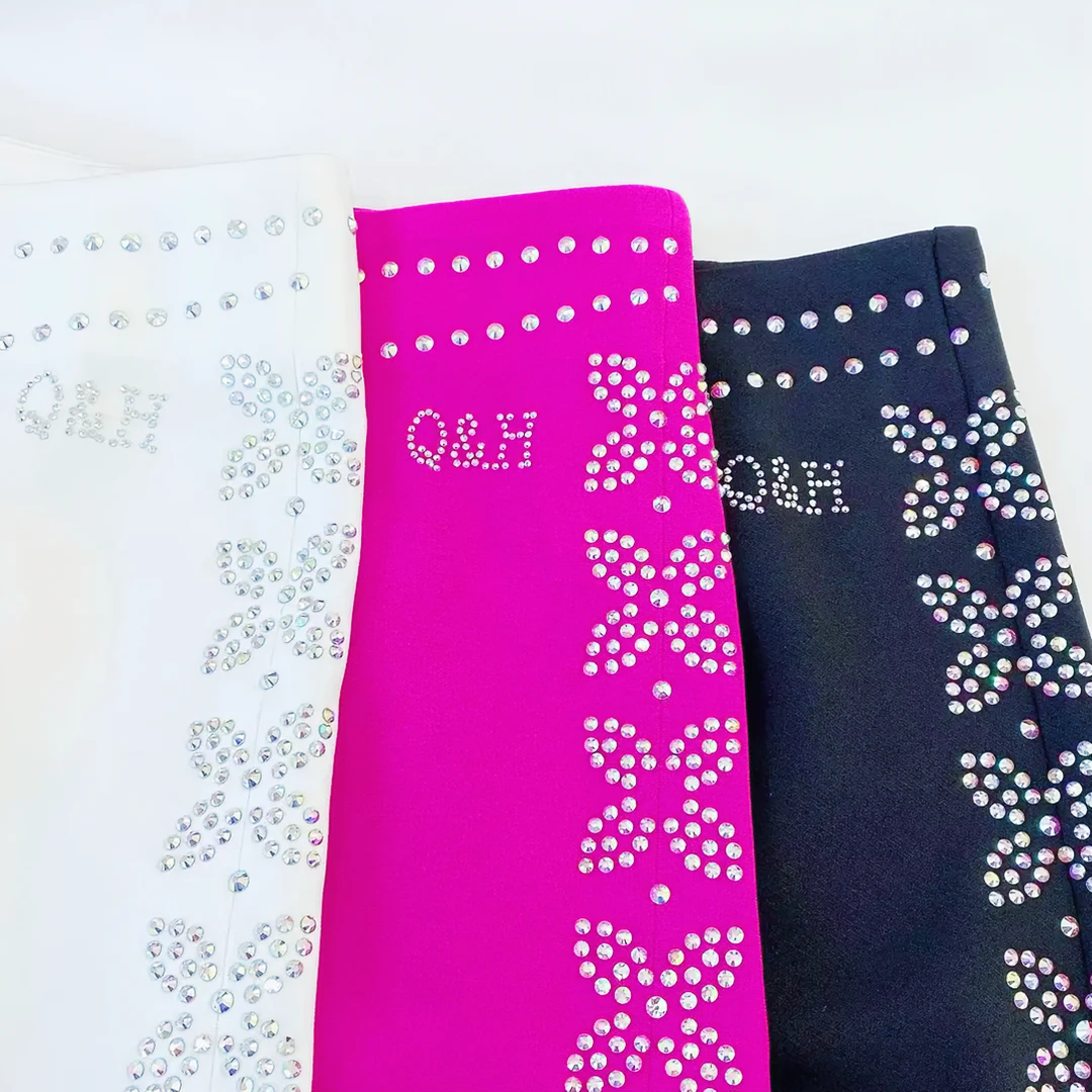 2022冬季女士加厚透气高腰精品厚款蝴蝶款三步踩女款舞蹈飘带裤