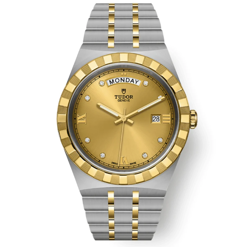 全新未使用 TUDOR/帝舵 皇家系列金盘镶钻28mm--41mm经典腕表时尚