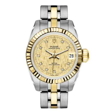 95新 TUDOR/帝舵 公主系列m92413-0019/25mm女士镶钻单表带钻经典