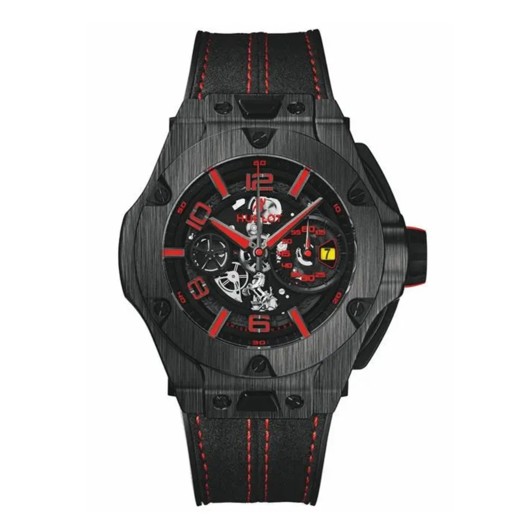 95新 宇舶 法拉利 大爆炸402 碳纤维 男士手表45mm
