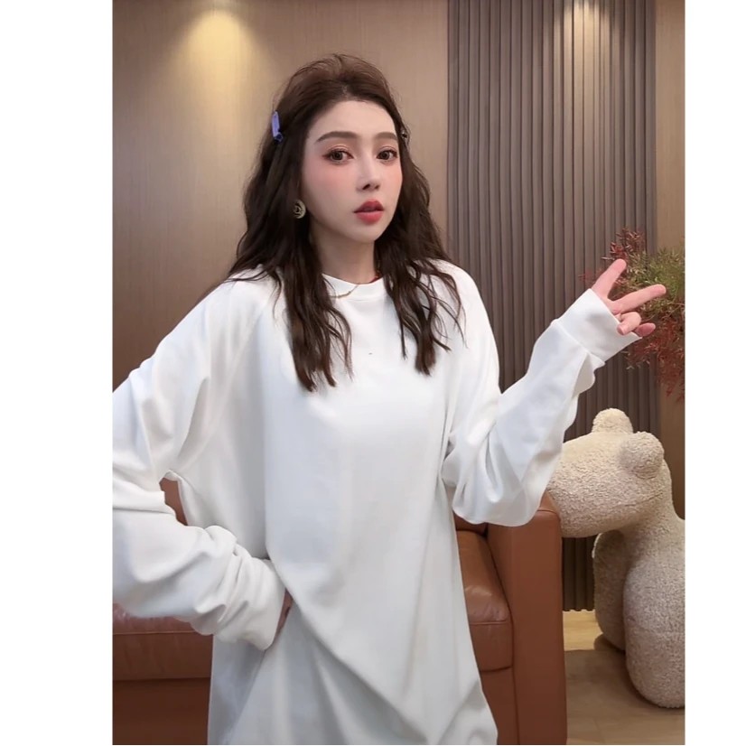 J6 纯色双面打底上衣~慵懒风百搭款  DJ0675