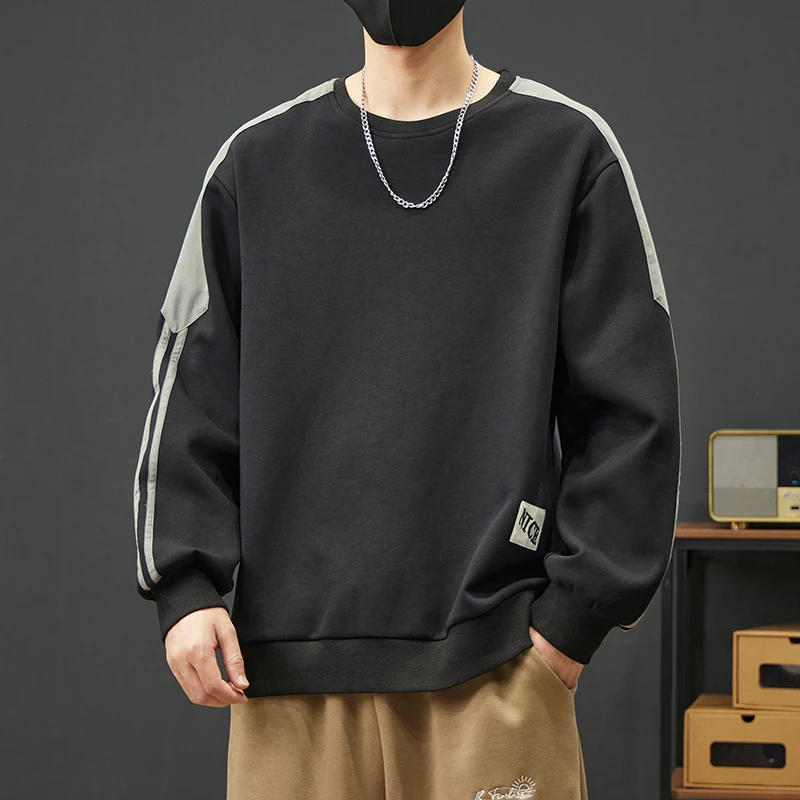 大码卫衣男士百搭春秋冬季潮牌爆款男装长袖衣服打底衫2024新款