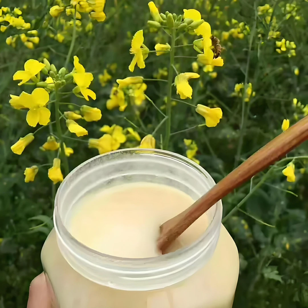 油菜花蜜500克正宗农家自产自销天然土蜂蜜结晶雪蜜白蜜菜籽蜂蜜