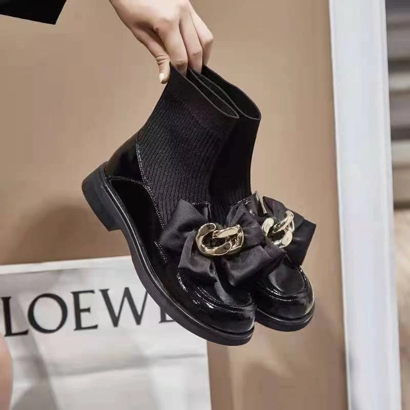 纯色时尚百搭气质舒适休闲鞋女2024爆款洋气S15001 B