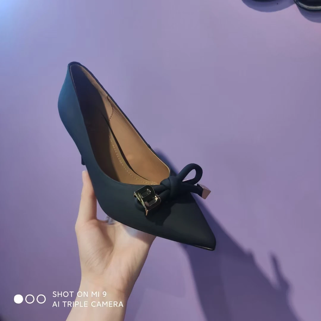 156 简约纯色气质时尚百搭性感细跟高跟鞋女2024洋气 G25085 Y