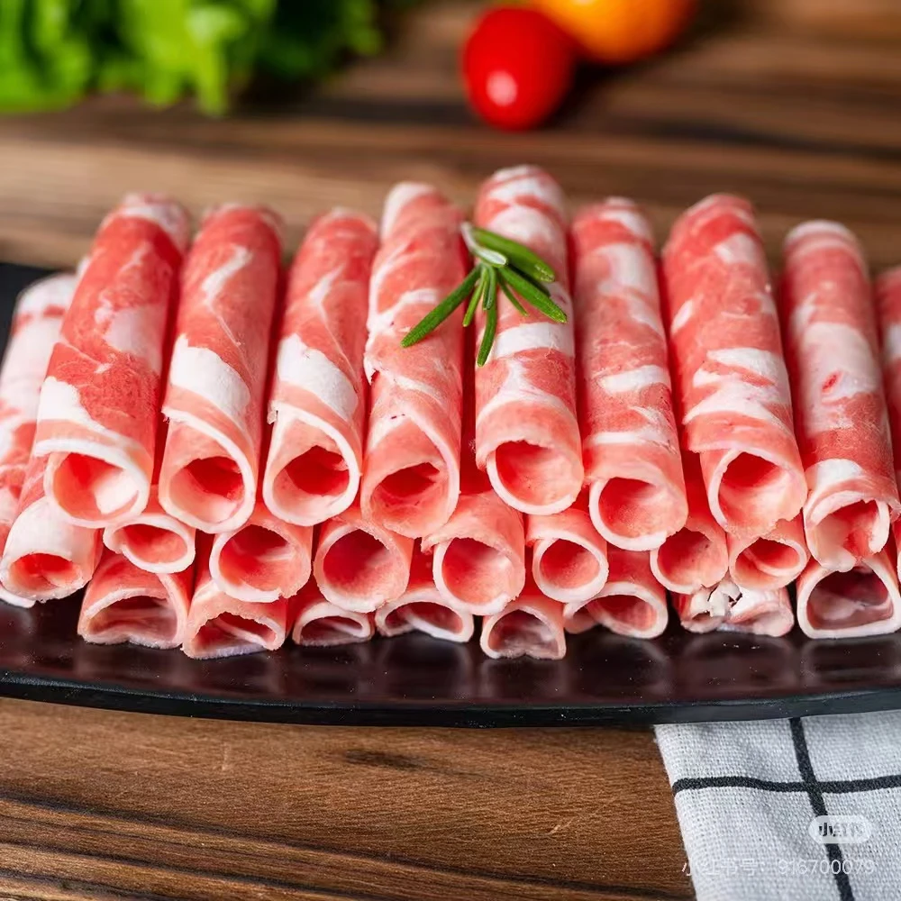 手工现切羊肉卷2斤