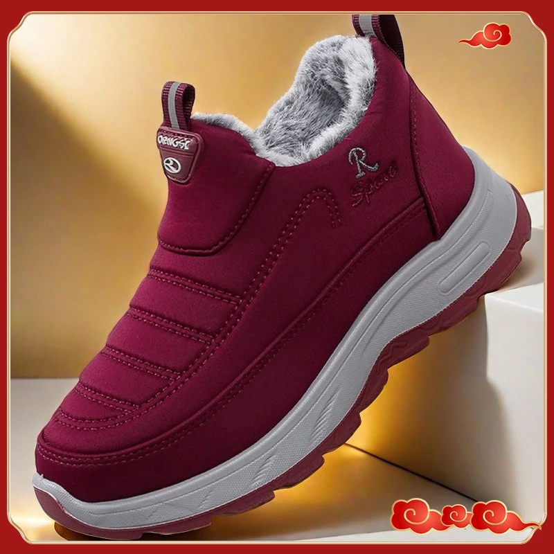 老北京布鞋妈妈鞋中老年舒适不累脚保暖老人冬季棉鞋女防滑奶奶鞋