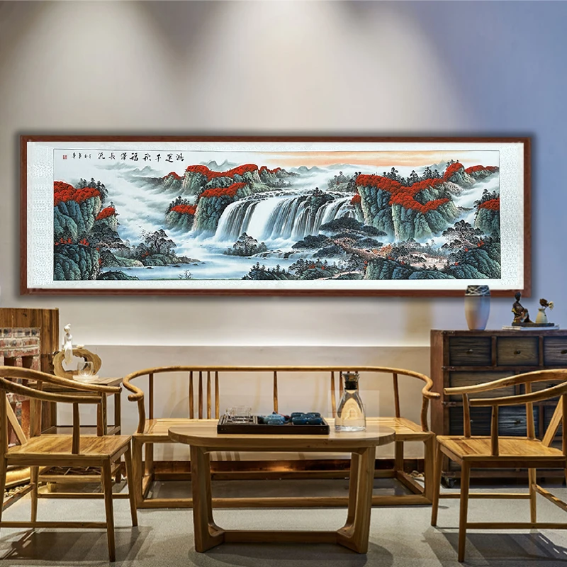 金华老师纯手绘绘制《鸿运千秋福泽长流》30平尺