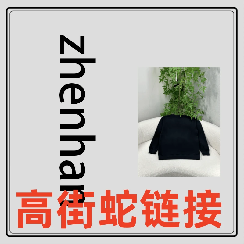 W336磅500重工刺绣光感高街蛇加绒卫衣男女同款情侣打底衫上衣