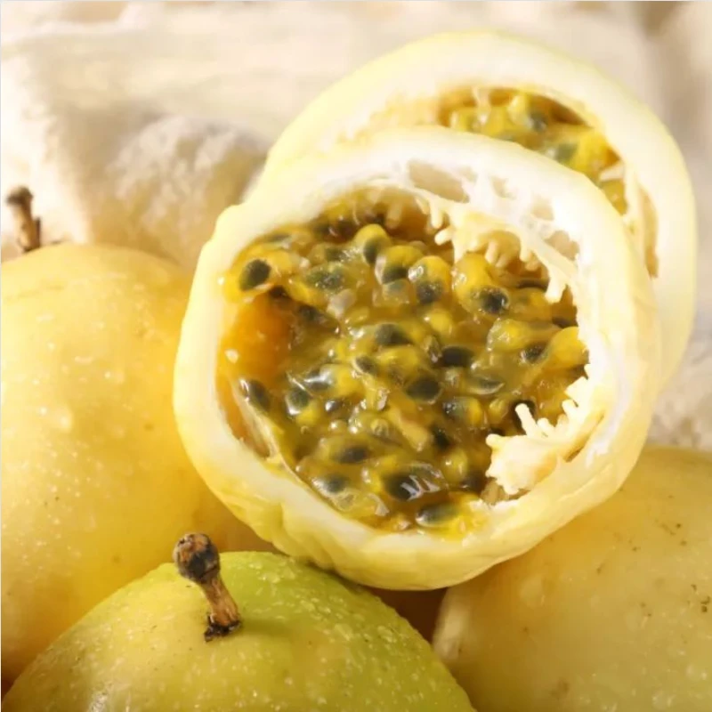 “全爸专属”钦蜜9号饱满黄皮百香果当季新鲜水果2.5斤以上果甜多汁