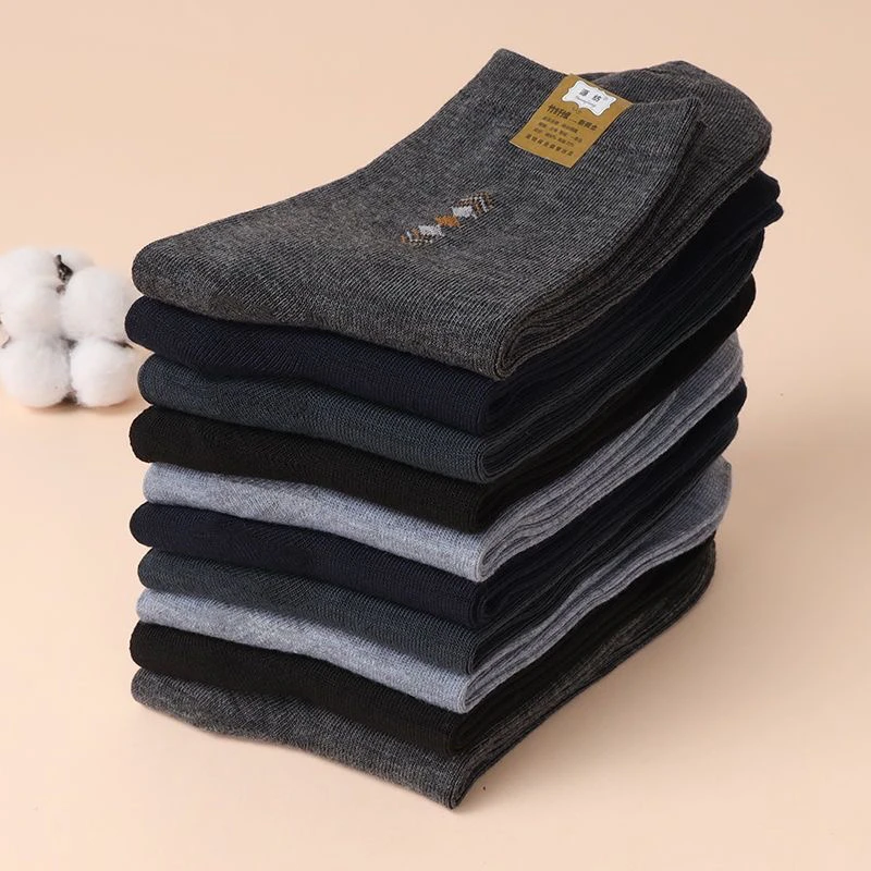 男士袜子中帮长袜秋冬款中筒耐磨防护耐磨中筒袜工作