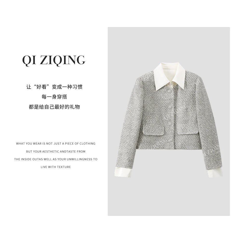 【琪子清定制】2024冬季简约都市风羽绒外套8952592