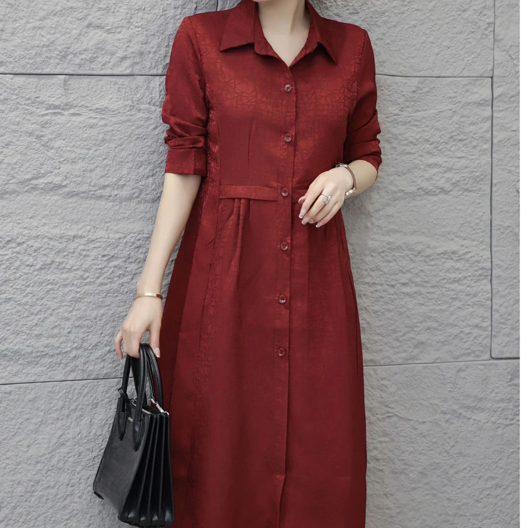 秋季新款龟裂纹气质显瘦时尚优雅风衣外套