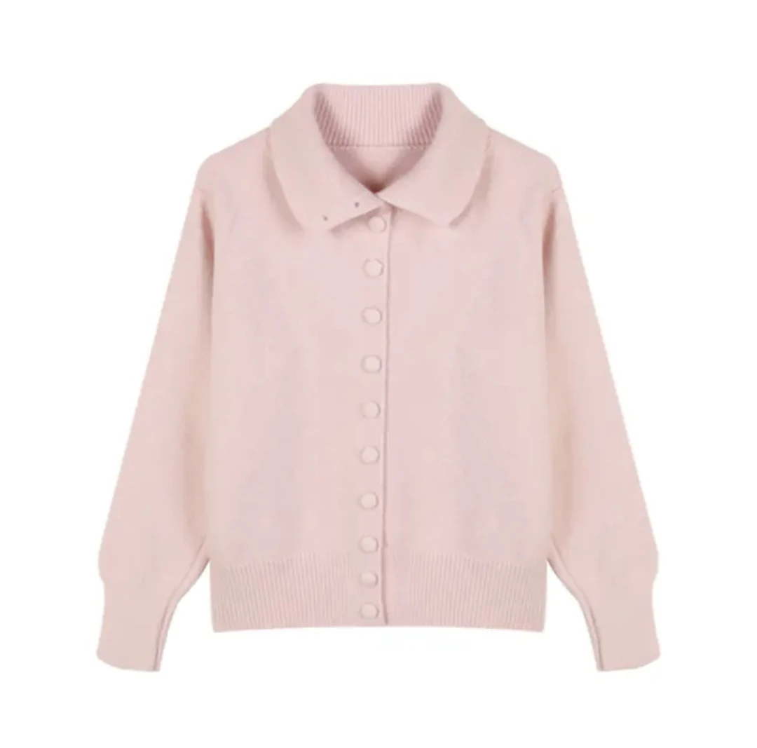 浩哥女装铭顺●开衫毛衣长袖纯色百搭休闲秋冬JJQ4MY7220