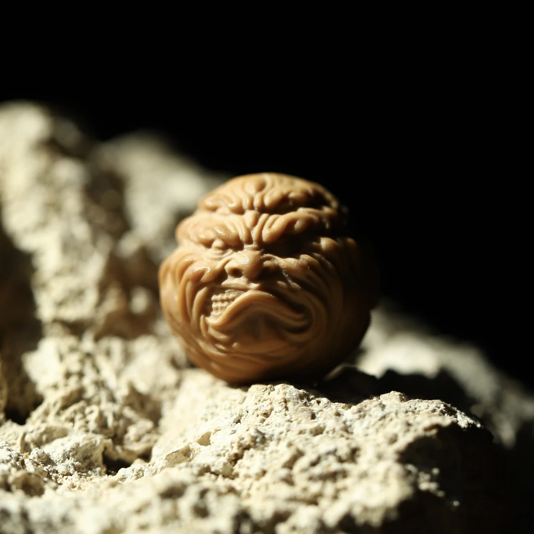 猴头 四眼恶僧 雕刻 单颗 17mm左右