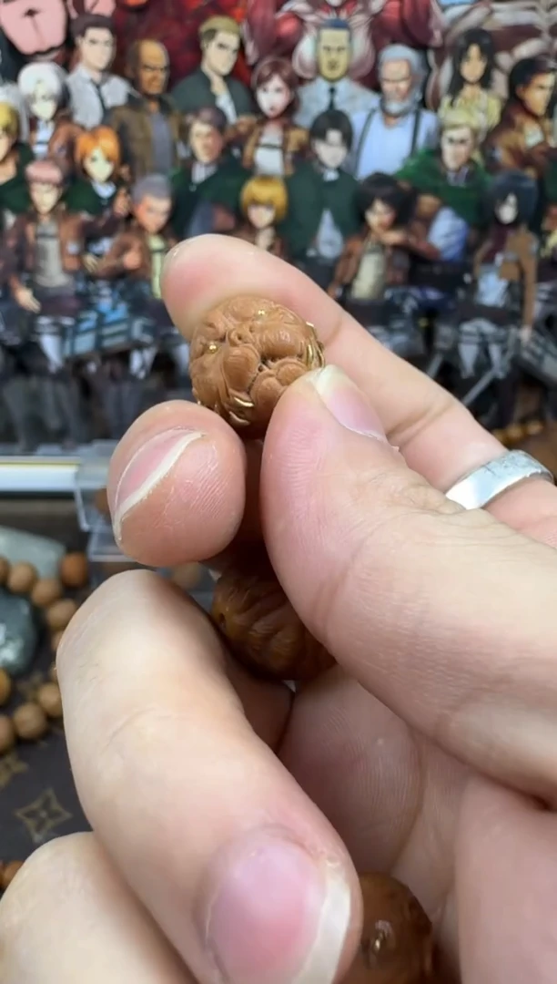 【闪购商品】猴头核桃吊坠镶嵌狗王