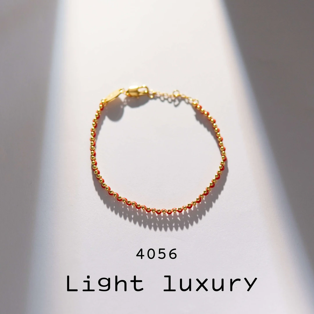 铜合金手链 4056气质轻奢时尚编织红绳手链