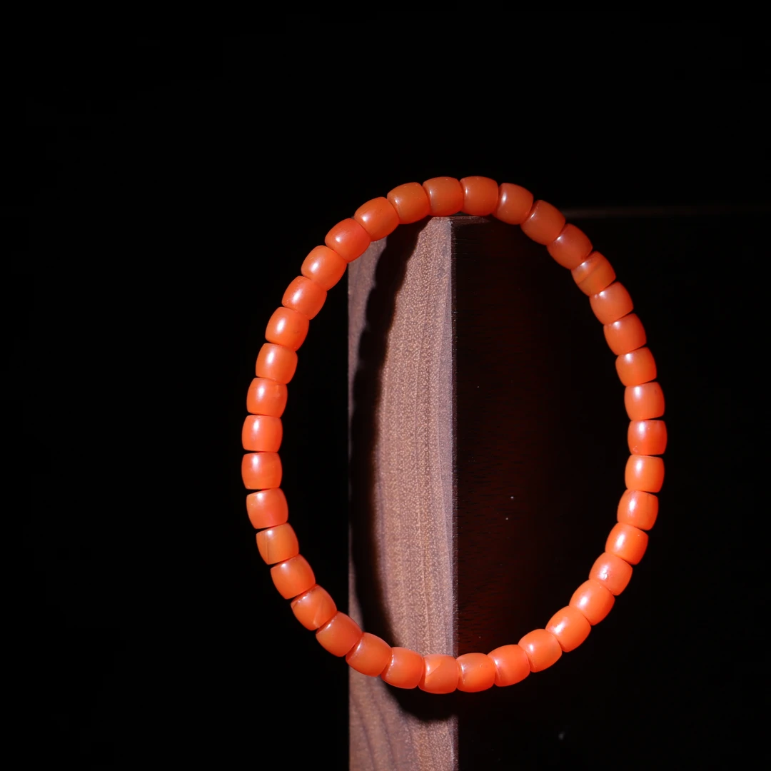 【小娟珠宝】南红直切珠手串  F026  0259