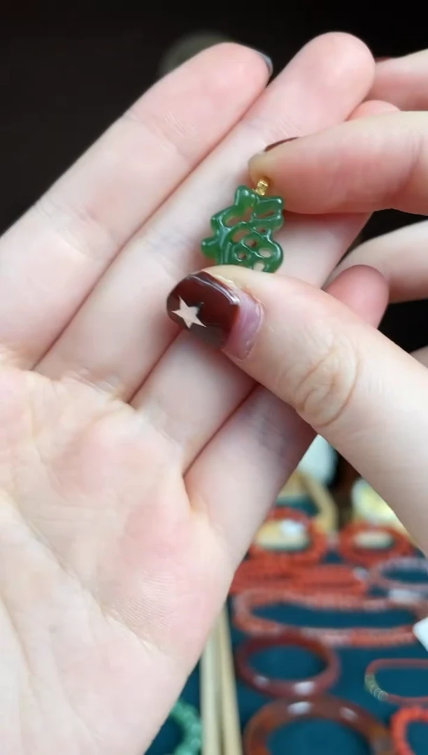 【闪购商品】和田玉挂件18K金镶嵌sh38 福