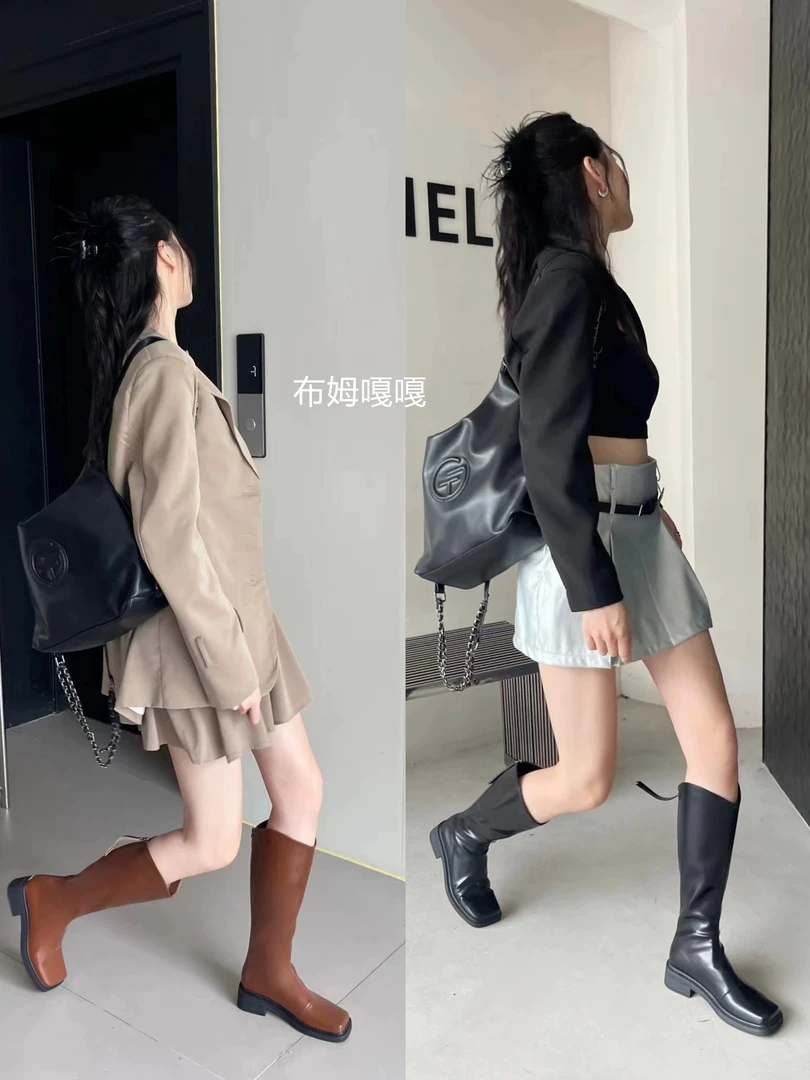 44(拍一发二)长靴女鞋加厚休闲款22-103B