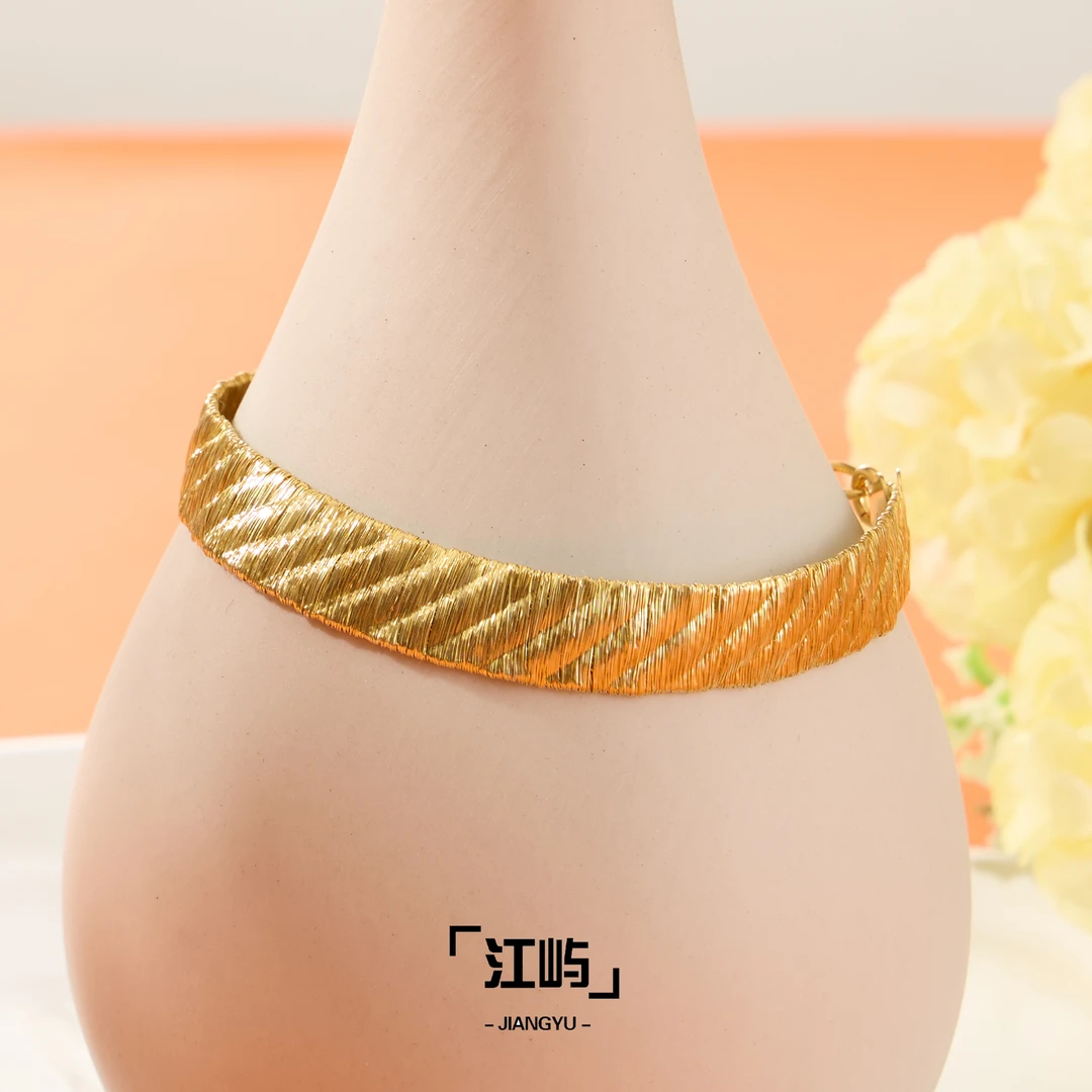 江屿 925银手镯 意大利波光手链