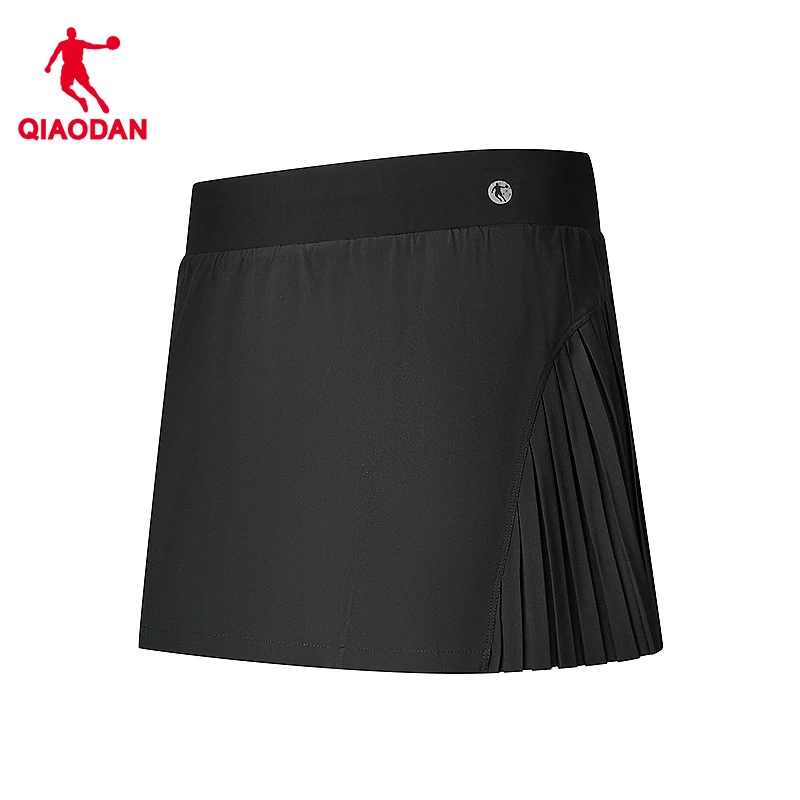 中国乔丹女子运动半身裙2024夏季商场同款百褶裙跑步网球透气速干